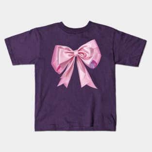 Pink Bow Ribbon Kids T-Shirt